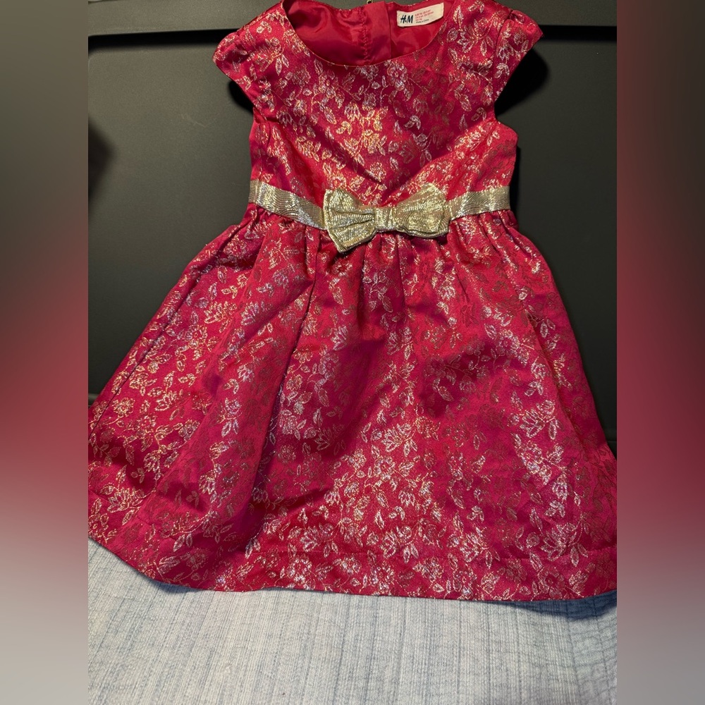 H&M Red and Gold Kids Dress